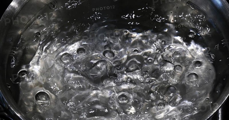Hot Boiling Water in a saucepan
