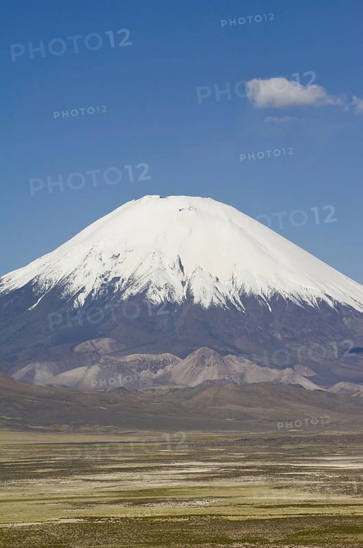 Parinacota Volcano, Lauca National Park, Arica and Parinacota Province, Northern Chile, Chile, UNESCO Biosphere Reserve, South America