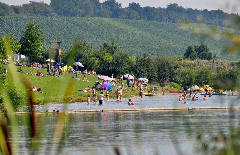 Ehmetsklinge reservoir near Zaberfeld, bathing lake
