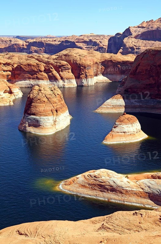 Reflexion Canyon, Lake Powell, Glen Canyon National Recreation Area, Utah, USA, North America