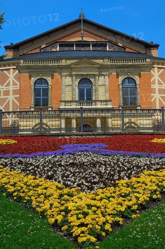 Bayreuth, Festival Richard Wagner Opera House, Bayreuth Festival Theatre, Opera House, Upper Franconia, Franconia, Bavaria, Germany, Europe
