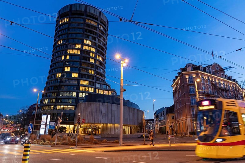 Building of the Bank for International Settlements (BIS), Centralbahnplatz, SBB railway station, Basel, Canton of Basel-Stadt, Switzerland, Europe