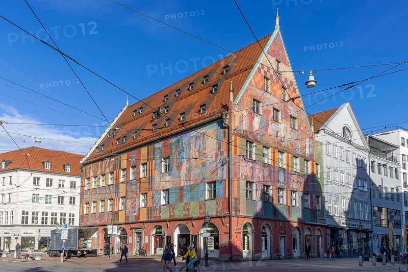 Weaver's house in the old town, Augsburg, Swabia, Bavaria, Germany, Europe