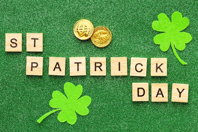 St patrick day celebration view