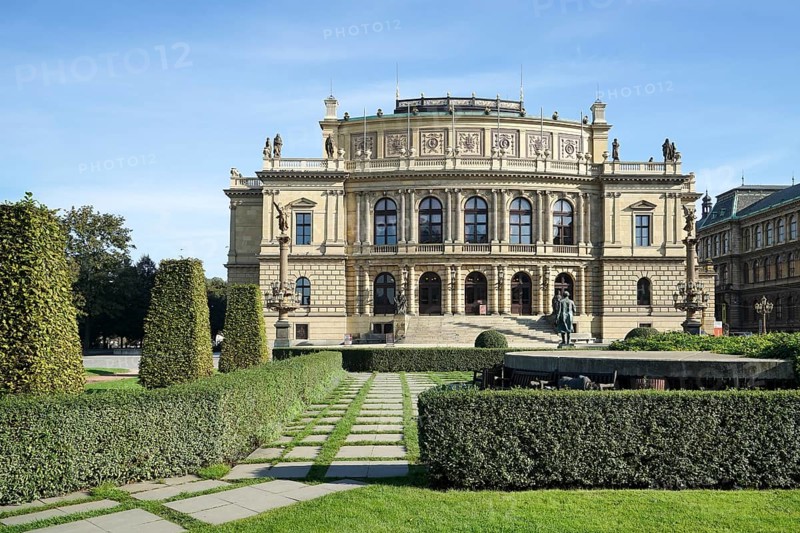 Rudolfinum building on Jan Palach Square in Prague
