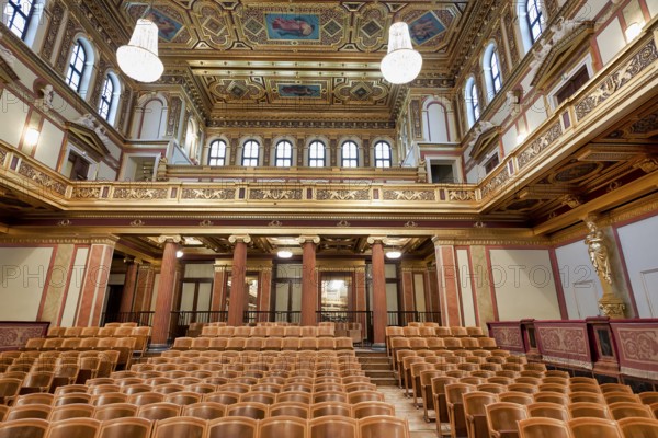 The Goldener Saal (Golden Hall) concert hall of Wiener Musikverein. Vienna Austria
