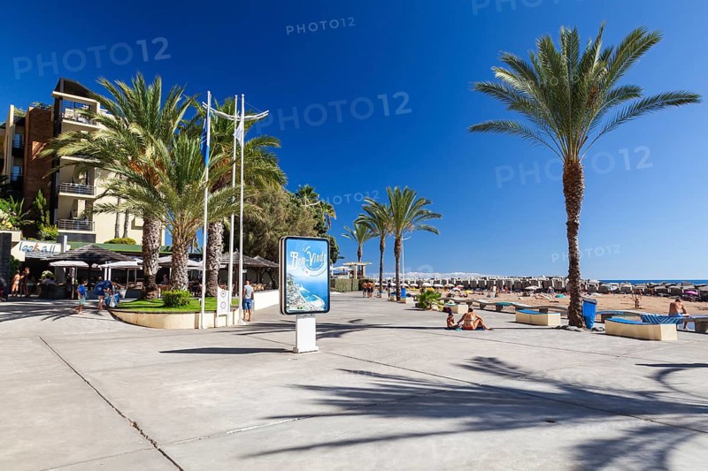 Beach promenade of Calheta, Madeira, Portugal, Europe