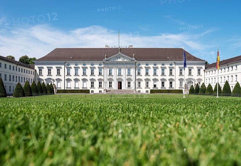 2019-07-24 Berlin, Germany: Bellevue Palace, Schloss Bellevue, in Tiergarten district, residence of the President of the Federal Republic of Germany