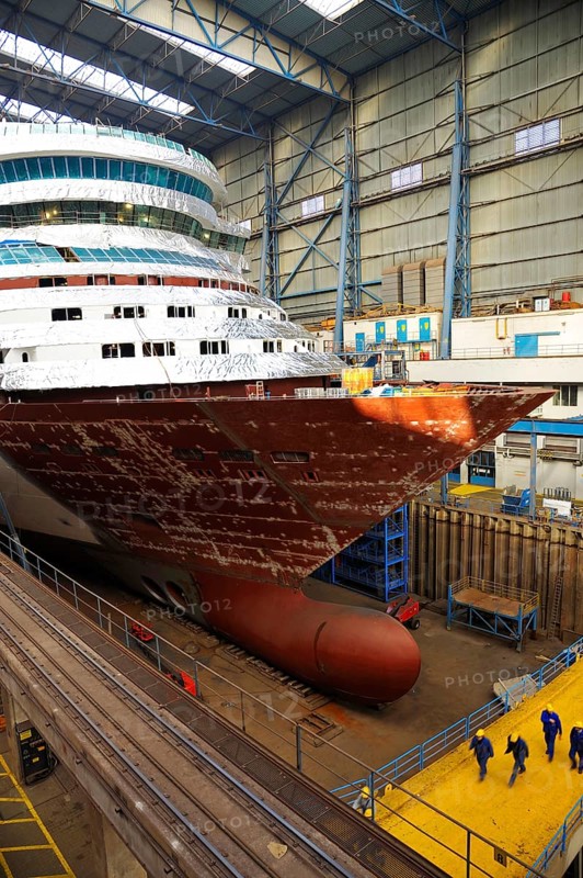 Meyer Werft, Papenburg, Lower Saxony, Dock, Dry Dock, Germany, Europe