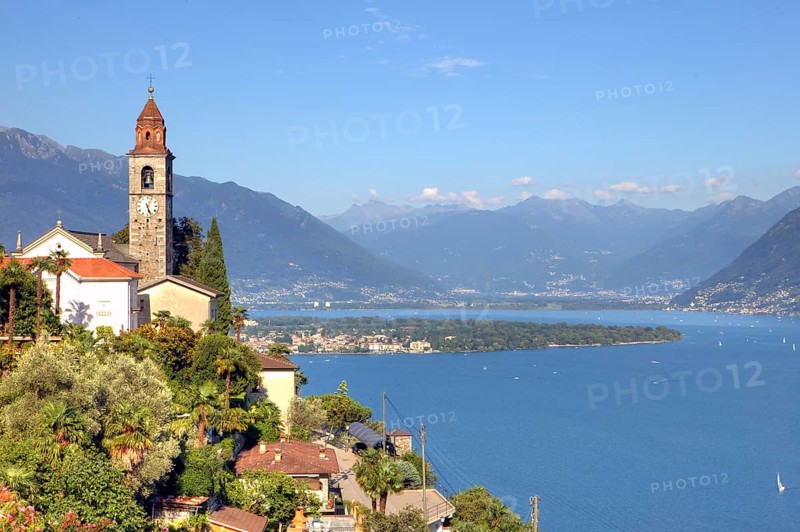 Church, Ronco sopra Ascona, Lago Maggiore, Locarno, Ticino, Switzerland, Lake Maggiore, Europe