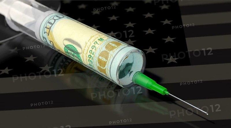 Symbolic image on the topic of vaccination costs in the USA