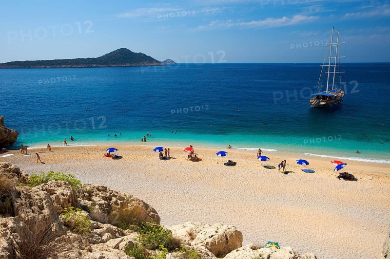 Kaputas Beach, Kalkan, Turkish Aegean Coast, Turkey, Asia