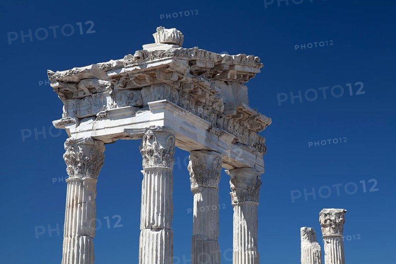 Temple of Trajan, Bergama, Izmir, Turkey, Asia