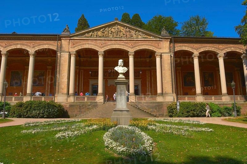 The Trinkhalle, Pump House, Baden-Baden, Black Forest mountain range, Baden-Wuerttemberg, Germany, Europe