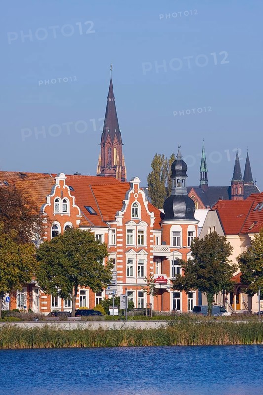 Old Town, State Museum and Cathedral, Schwerin, Mecklenburg-Western Pomerania, Germany, Europe