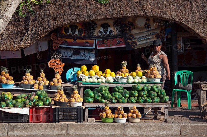 Fruit Stand, Kwa Zulu Natal, South Africa, KwaZulu Natal, Saint, St Lucia, Africa