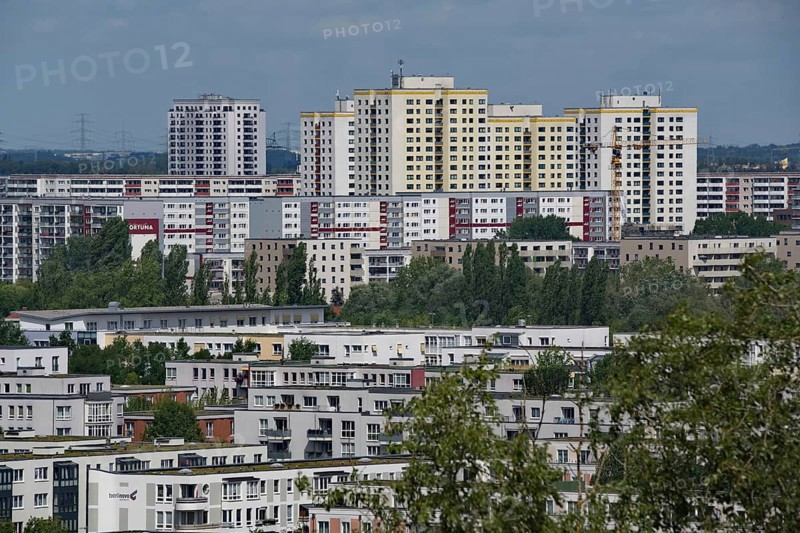 Residential buildings in the district of Marzahn-Hellersdorf, Berlin, Germany, Europe