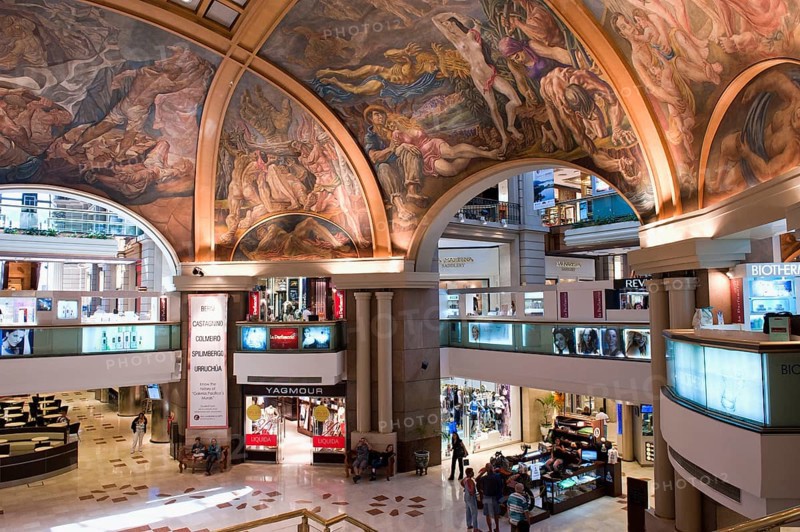 Galerias Pacifico, Pacific Gallery, painted ceiling vault, Buenos Aires, Argentina, South America
