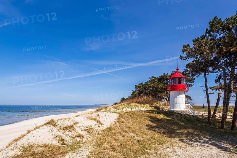 The Gellen lighthouse on the island of Hiddensee