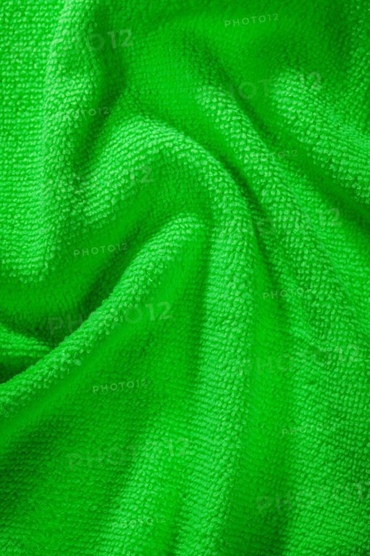 Green household dishcloth View from above