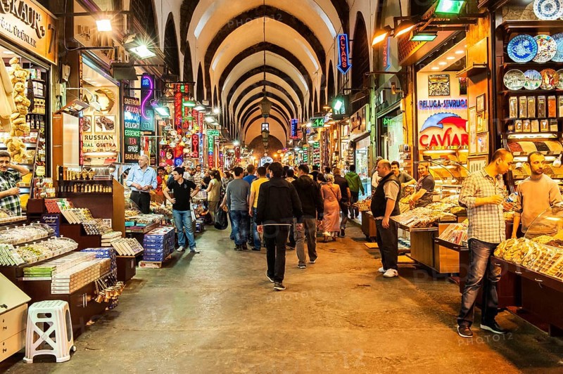 Grand Bazaar, covered alleys, Istanbul, Turkey, Bazaar, Asia