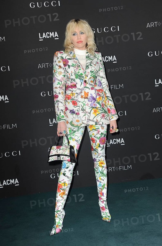 Miley Cyrus at the 10th Annual LACMA ART+FILM GALA Presented By Gucci held at the LACMA in Los Angeles, USA on November 6, 2021