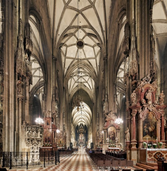 Stephansdom Cathedral in Stephansplatz Vienna Austria