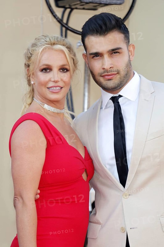 Britney Spears and Sam Asghari at the Los Angeles premiere of 'Once Upon a Time In Hollywood' held at the TCL Chinese Theatre IMAX in Hollywood, USA on July 22, 2019