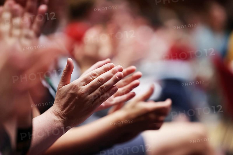 Applause, clapping hands, applauding audience, audience in a hall applauding, Cologne, North Rhine-Westphalia, Germany, Europe