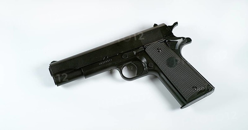 Pistol against White background