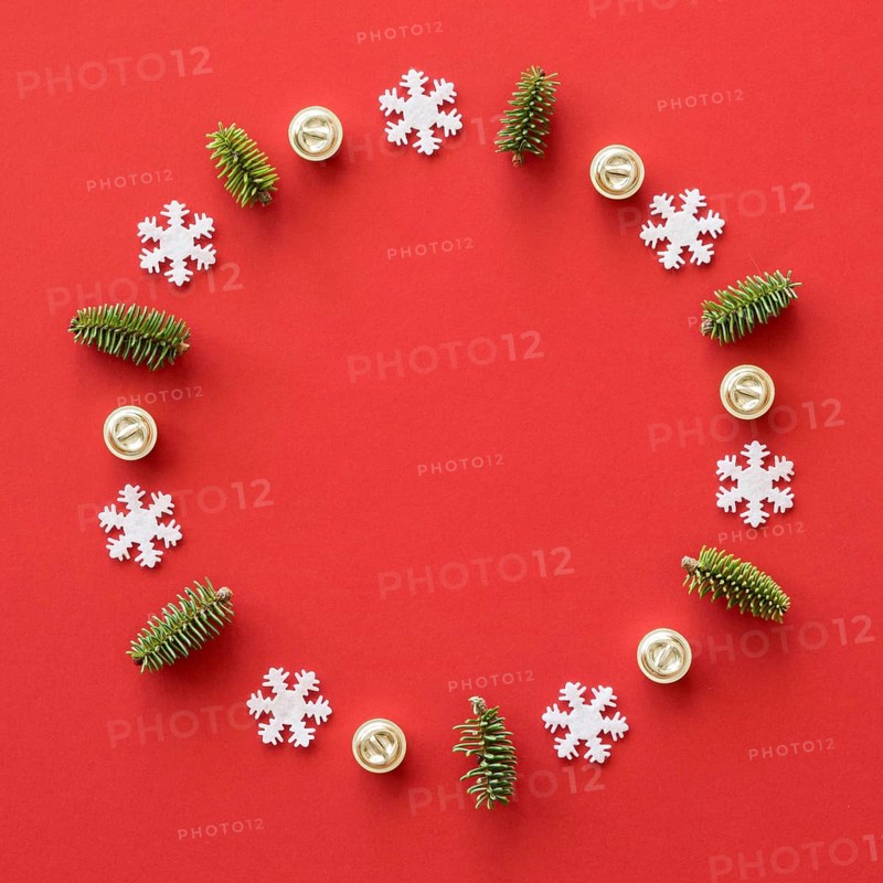 Christmas eve elements with copy space