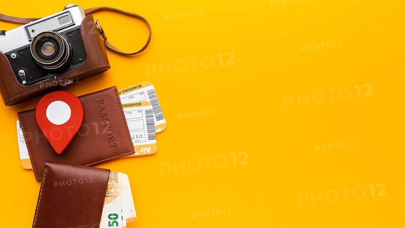 View tourist objects arrangement
