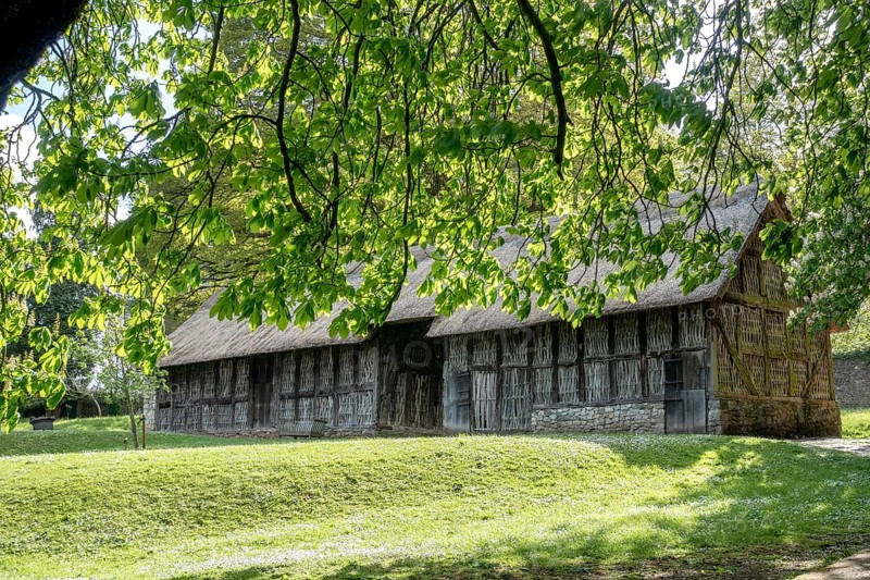 CARDIFF, UK - APRIL 27 : Stryd Lydan Barn at St Fagans National Museum of History in Cardiff on April 27, 2019