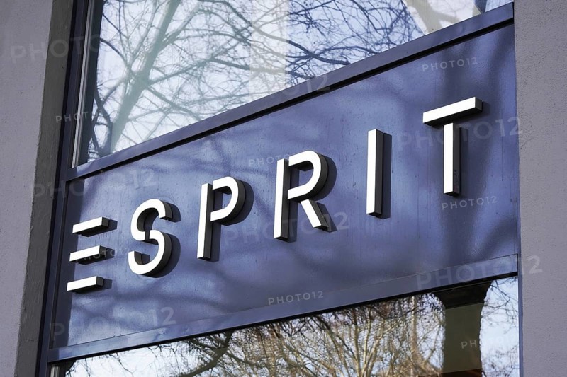 Hannover, Germany - March 2, 2020: Esprit brand name sign at local fashion retail store