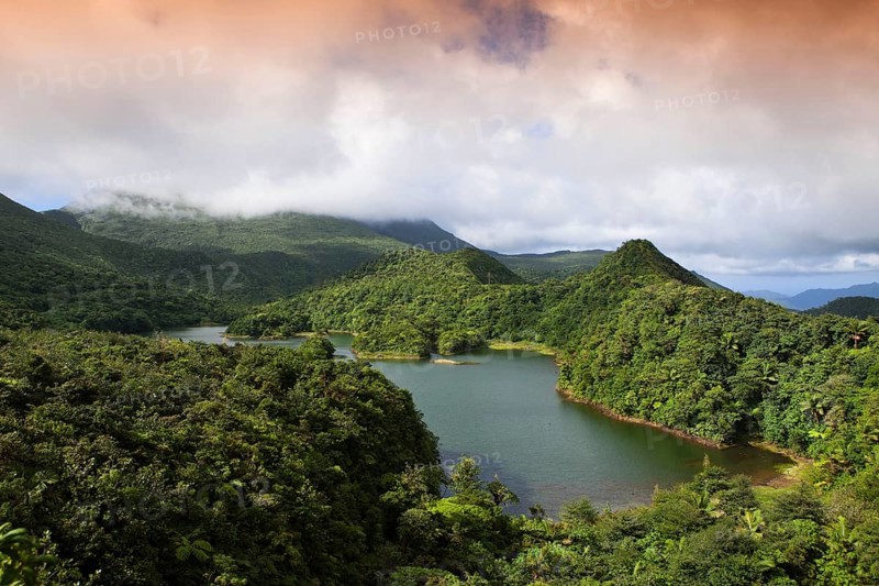 Freshwater Lake, Morne Trois Pitons National Park, Lesser Antilles, Leeward Islands, Freshwater Lake, Dominica, Central America