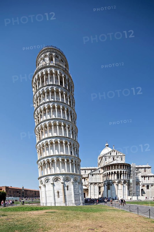 Slate Pisa Tower and Cathedral in Pisa Italy