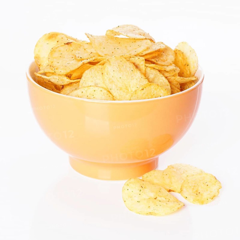 bowl of potato chips or crisps