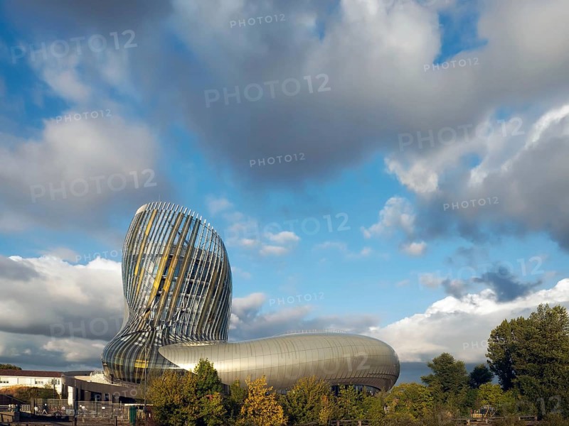 View of La Cite du Vin Building in Bordeaux