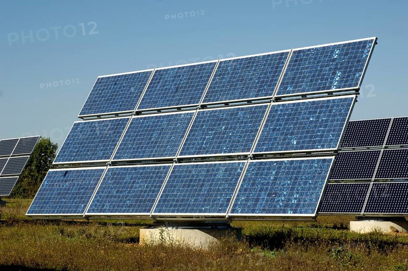Photovoltaic plant, solar park, Arnstein, Bavaria, Germany, Europe