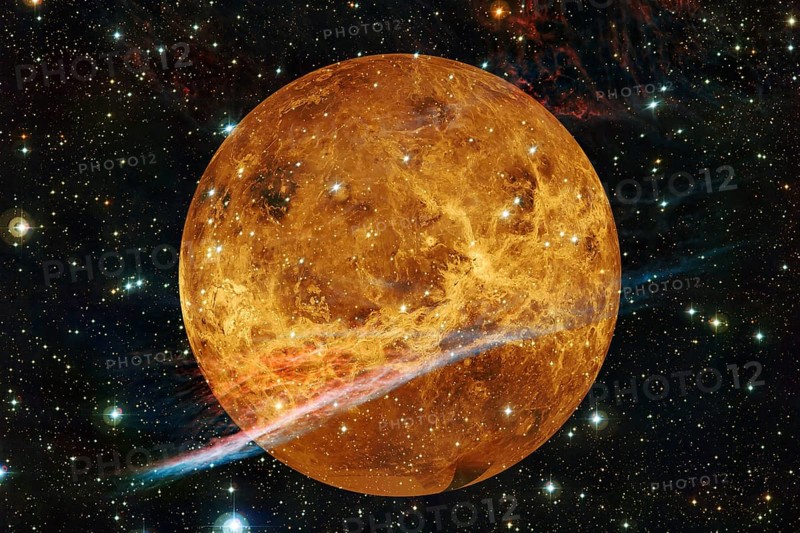 Planet Venus. Solar system. Cosmos art. Elements of this image furnished by NASA