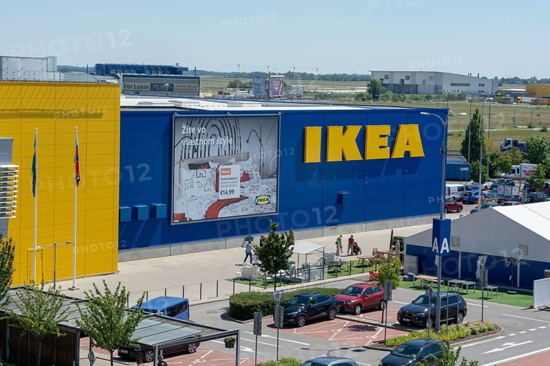 Bratislava, Slovakia, August, 4, 2022 : IKEA furniture retail store. IKEA has been the world's largest furniture retailer since 2008 and designs and sells ready-to-assemble furniture, Europe