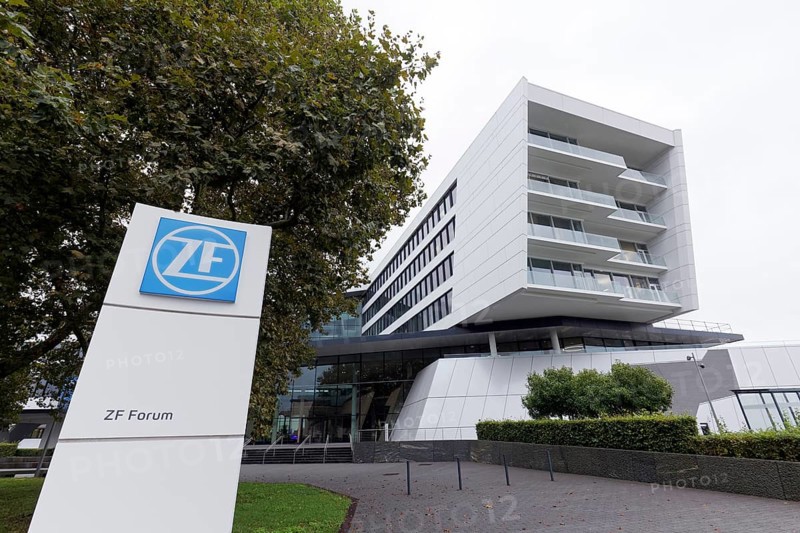 ZF Forum, corporate headquarters of the automotive supplier ZF Friedrichshafen AG, Friedrichshafen, Baden-Württemberg, Germany, Europe