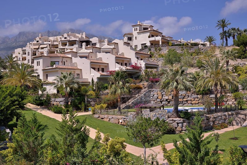 Urbanisation or a holiday home complex in Altea la Olla, La Olla, Altea, Costa Blanca, Alicante province, Spain, Europe