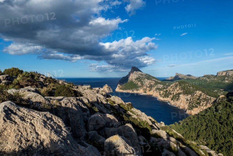 Viewpoint Mirador Es Colomer, Cap Formentor peninsula, Serra de Tramuntana, Majorca, Balearic Islands, Spain, Europe