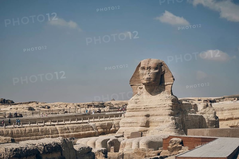 Great Sphinx of Giza. Giza plateau, Greater Cairo, Egypt, Africa