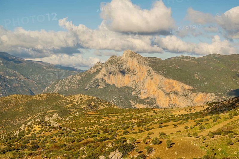 Beautiful View while hiking to Jebel Khmes, Morocco - The Highest peak in Talassemtane National Park in North Africa