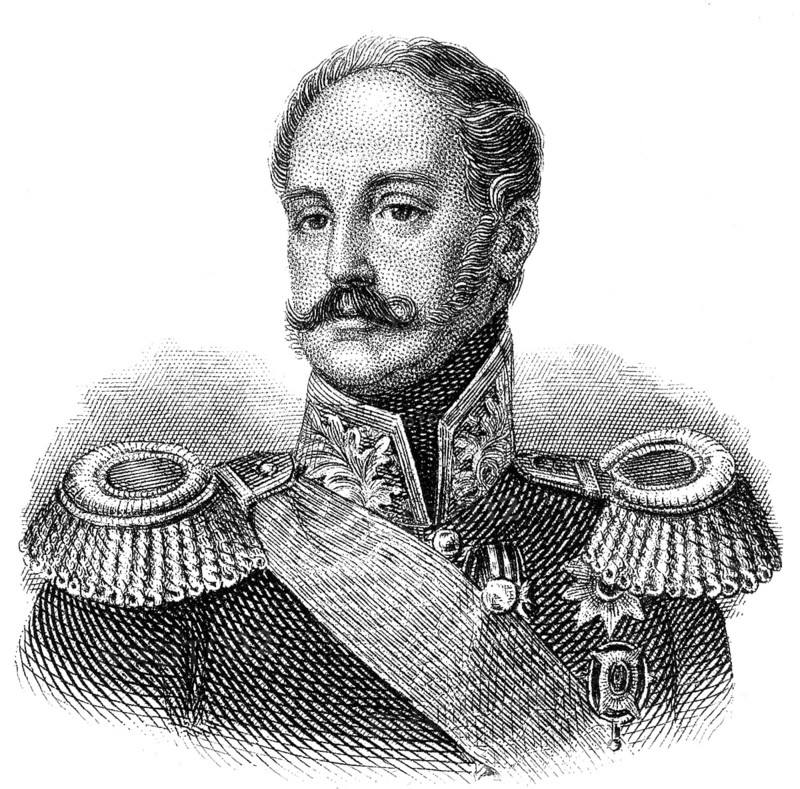 Portrait of Nicholas I, 1796 - 1855, Emperor of Russia, King of Poland and Grand Duke of Finland, Portrait von Nikolaus I. Pawlowitsch, 1796 - 1855, als Nikolaus I. Kaiser von Russland und König von Polen