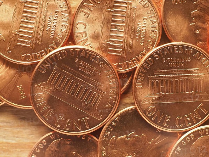 1 cent coins, United States, North America