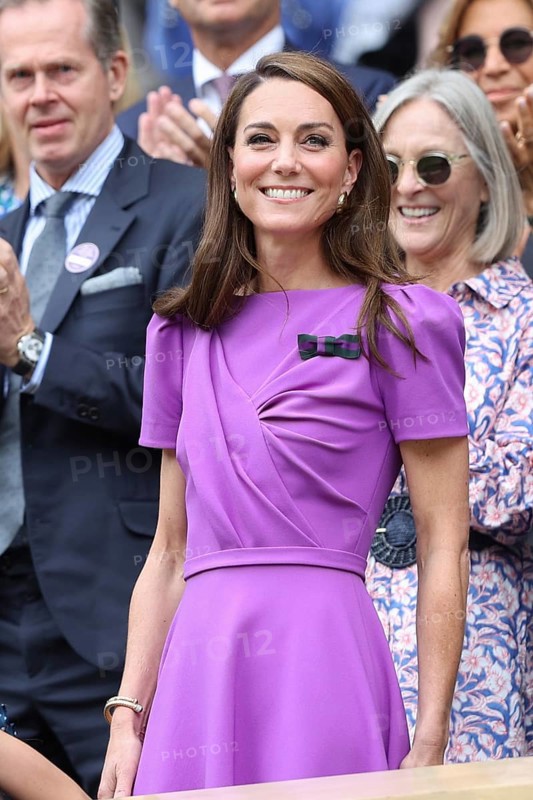 Catherine, Princess of Wales in the Royal Box at the 2024 Wimbledon Championships, London, England, United Kingdom, Europe