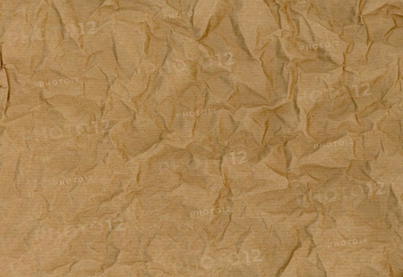 Brown crumpled paper texture background